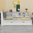 Platform Bed With Trundle, Shelves And Storage Headboard-69266812-69266813