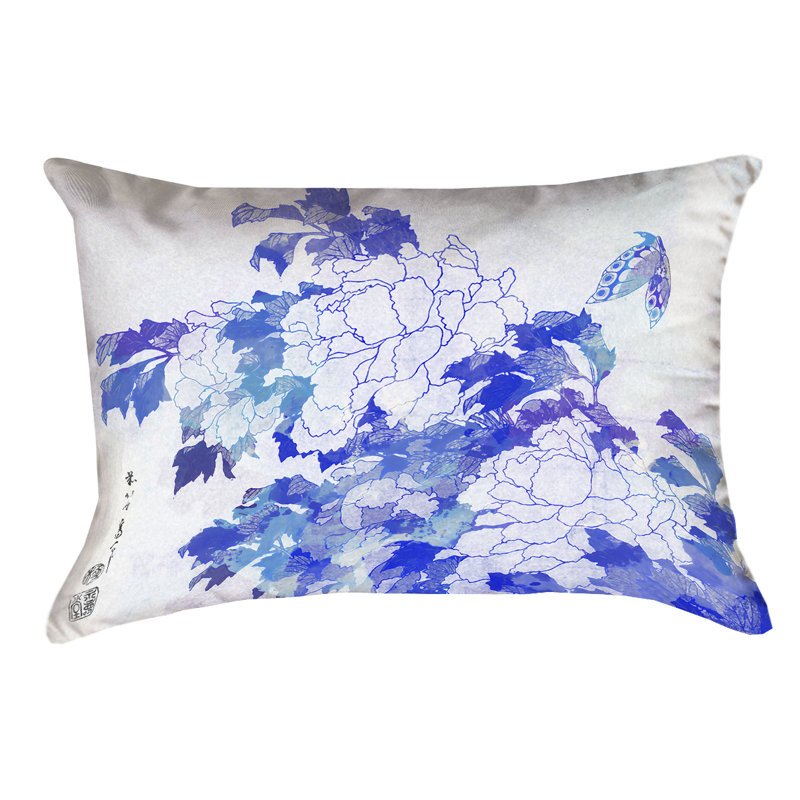 Katsushika Hokusai Floral Pillow Cover