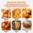 1800W 5.3QT Deep Fryer with 3 Frying Baskets, Adjustable Temperature, Lid with Viewing Window, Stainless Steel
