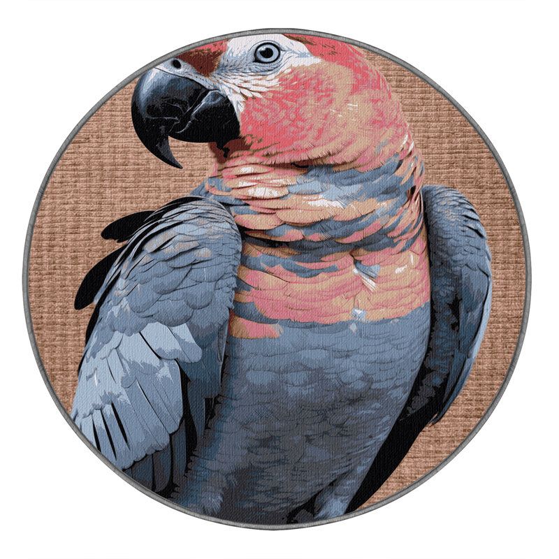 Tapis lavable Galah Birds, Rond 6 pi