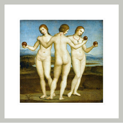 The Three Graces by Raphael -Framed Giclee Print