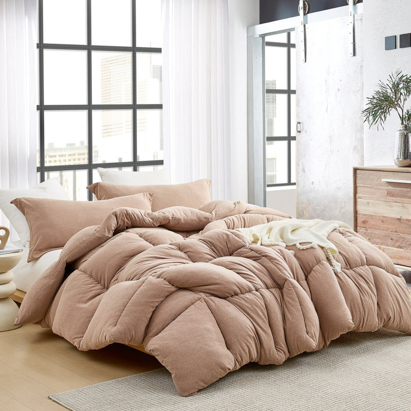 Thicker Than Thickest - Coma Inducer Oversized Comforter Set - Mocha Meringue, Queen Comforter + 2 Standard Shams