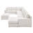 Makah Upholstered 166 " Microfiber / Microsuede U-Shaped Corner Sectional with Ottoman-1651233692