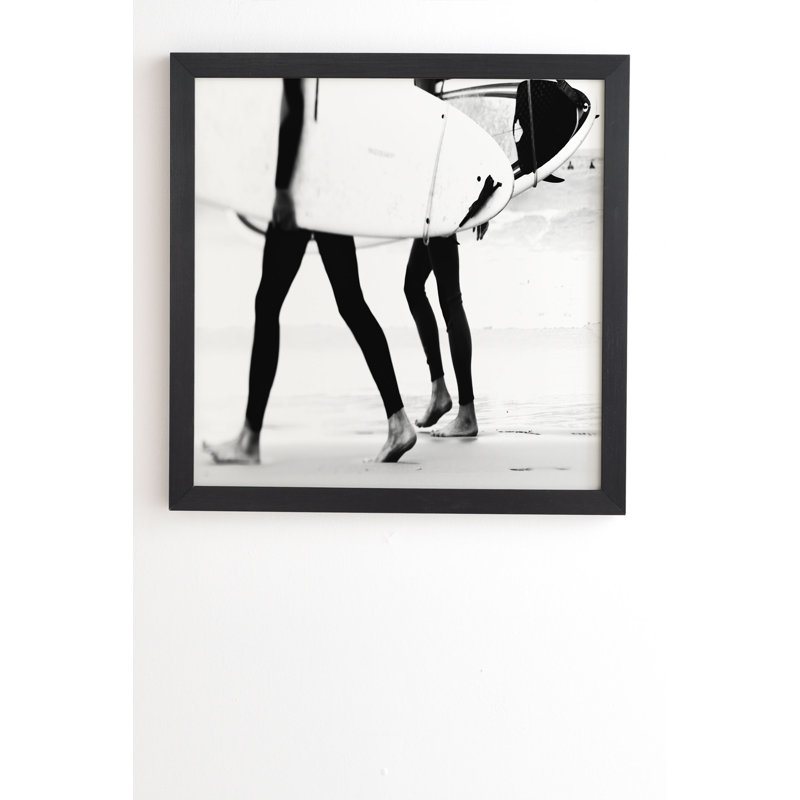 « catch a wave ll », reproduction de photo, H 20 po x l 20 po x P 2 po, Armature en bambou, Pas de tapis
