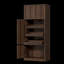 Armoire de rangement haute autoportante de 71 pouces avec portes et tablettes, tablettes réglables