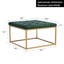 Repose-pieds carré standard en velours 28,1 po Oronoco-1294059120