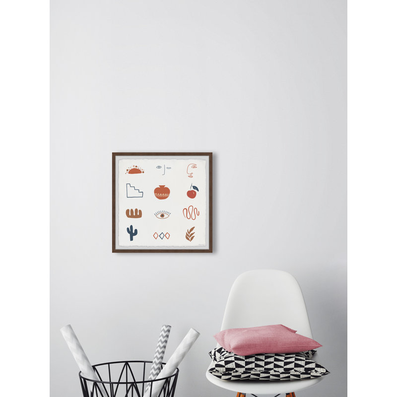 We All Wonder - Single Picture Frame Painting, 45cm H x 45cm W x 3.81cm D