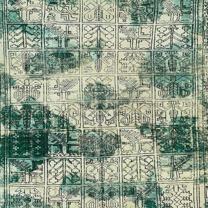 Abstract Indoor Rug, Square 7'