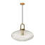 1 - Light Brushed Bronze Single Pendant