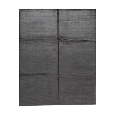 Tapis gris anthracite noué à la main