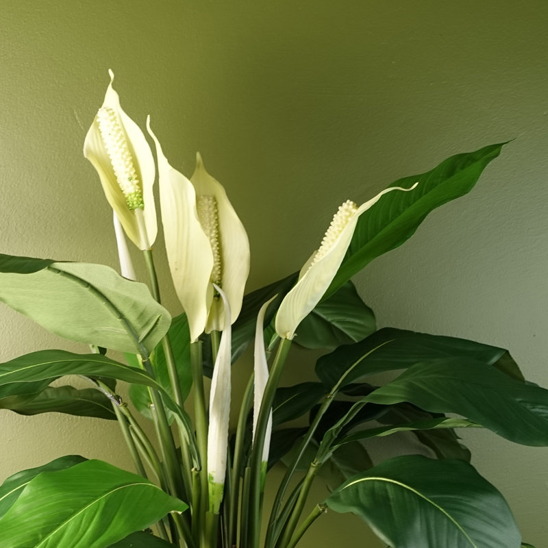 60cm Faux Flowering Plant in Pot Liner