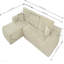 Canapé modulaire Cloud avec méridienne en forme de L, canapé modulaire moderne avec siège profond, fauteuils rembourrés pour la chambre à coucher du salon, aucun assemblage requis