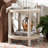 Chabelli Bohemian Woven Grasscloth End Table
