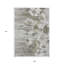 Tapis intérieur lavable floral ivoire et brun clair 9 'X 12' Taupe