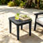 Table d'appoint d'extérieur en bois de teck Marlo-114980232