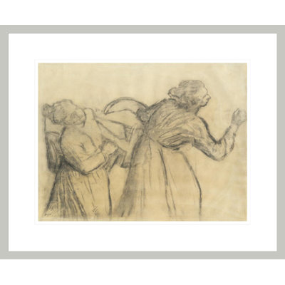 Laundress Carrying Linen par Edgar Degas, impression giclée sur cadre