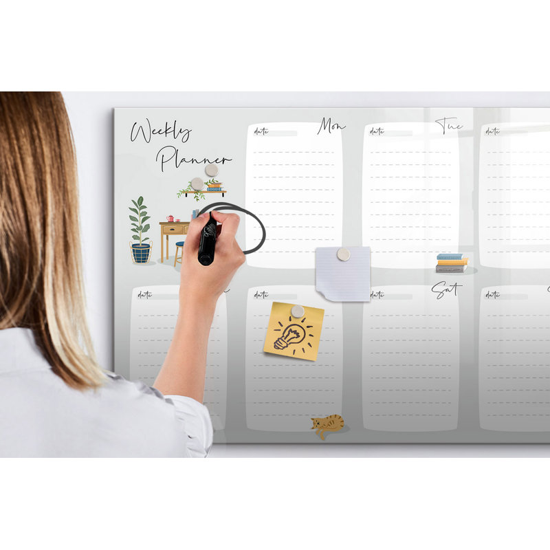 Magnetic Glass Dry Erase Board