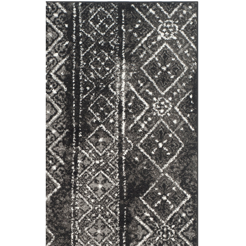 Aliesa Performance Geometric Rug, Runner 2'6" x 18'
