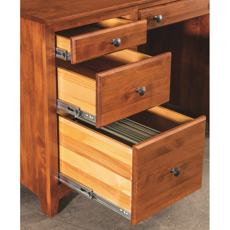 Crédence en bois massif Malani, Cerise antique
