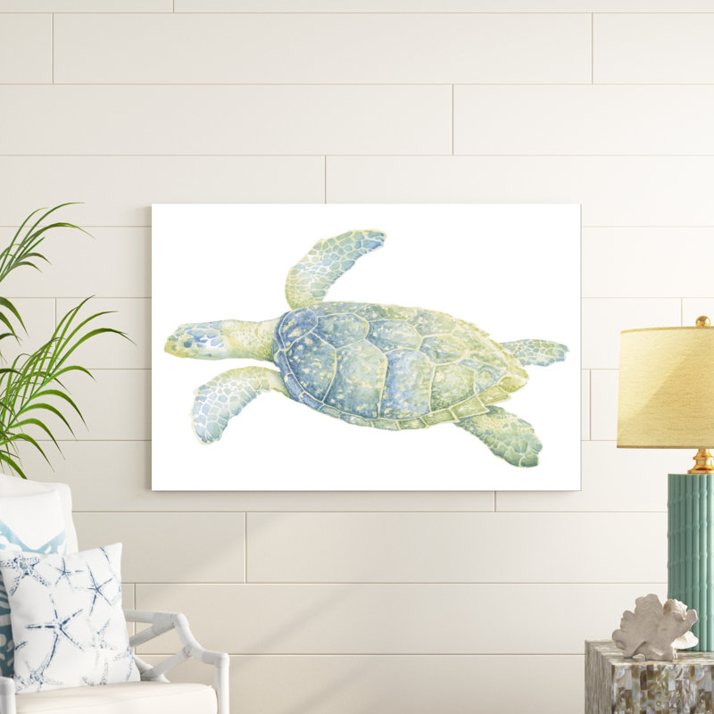 Tortue de mer tranquille II, H 32 po x l 48 po x P 1,25 po