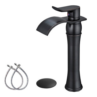 Single-Hole Single-handle Bathroom Faucet with Drain Assembly