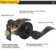 Privacy Door Lever with Round Rosette Keyless Lock