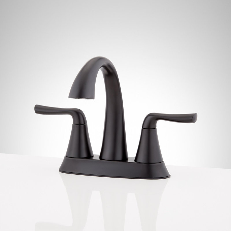 Provincetown 1.2 GPM Centerset Bathroom Faucet with Metal Lever Handles and Pop-Up Drain Assembly, Matte Black