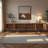 78"modern Wood Grain Tv Stand With Adjustable Shelves, Cable Management Hole, Push-to-open Doors & Sturdy Metal Legs