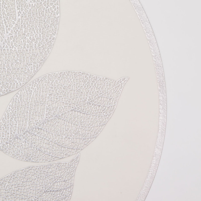 Feuille Placemat 15", Silver