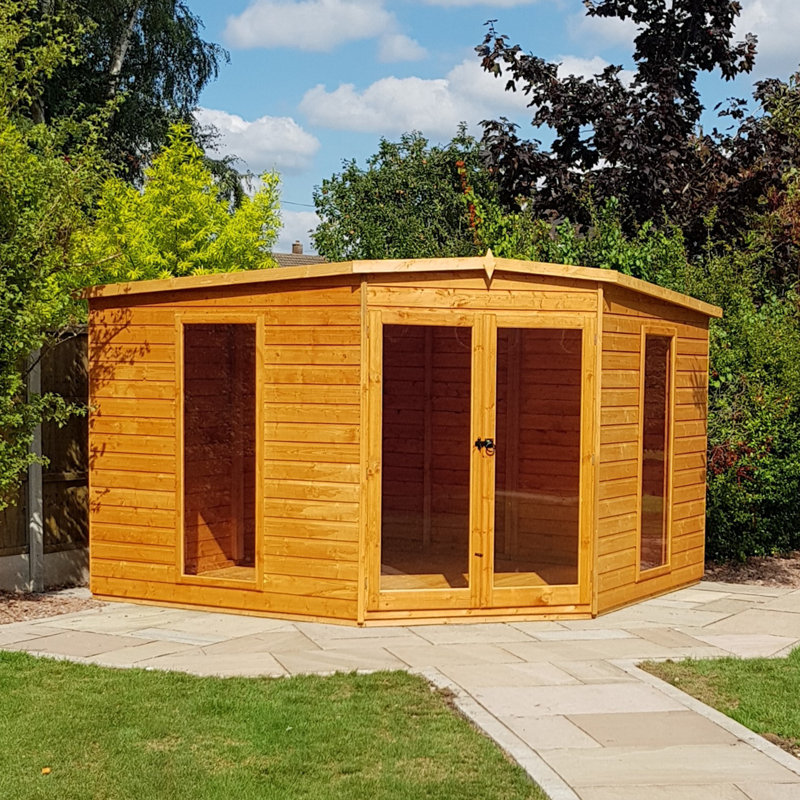 Handmade 10 x 10 Ft Corner Summer House, No