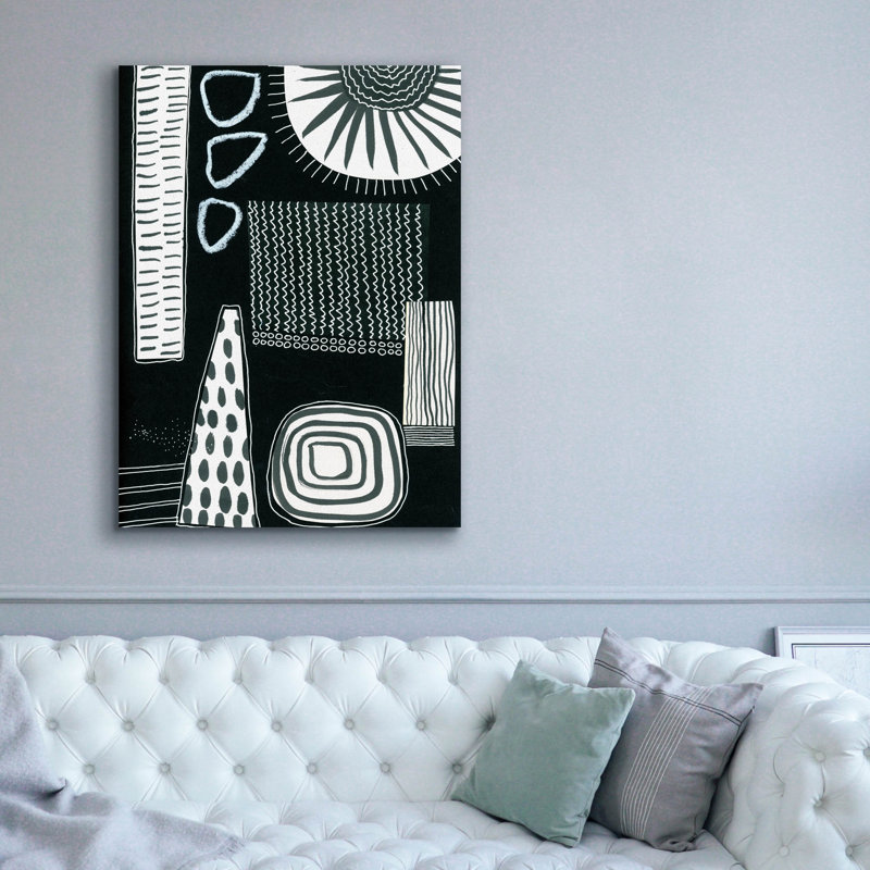 «B&W Fun IX» par Regina Moore, H 54 po x l 40 po x P 1,5 po