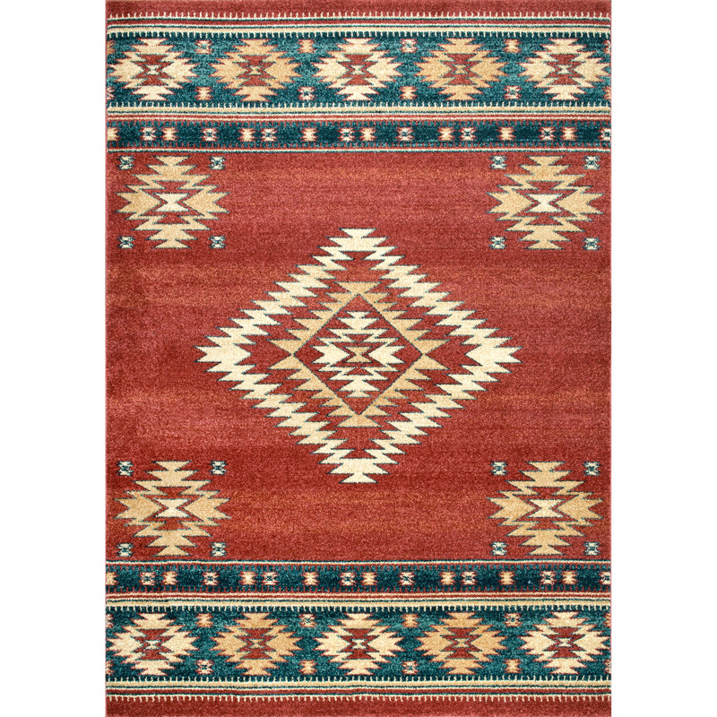 Lachine Southwestern Indoor Rug, Rectangle 8' x 10'