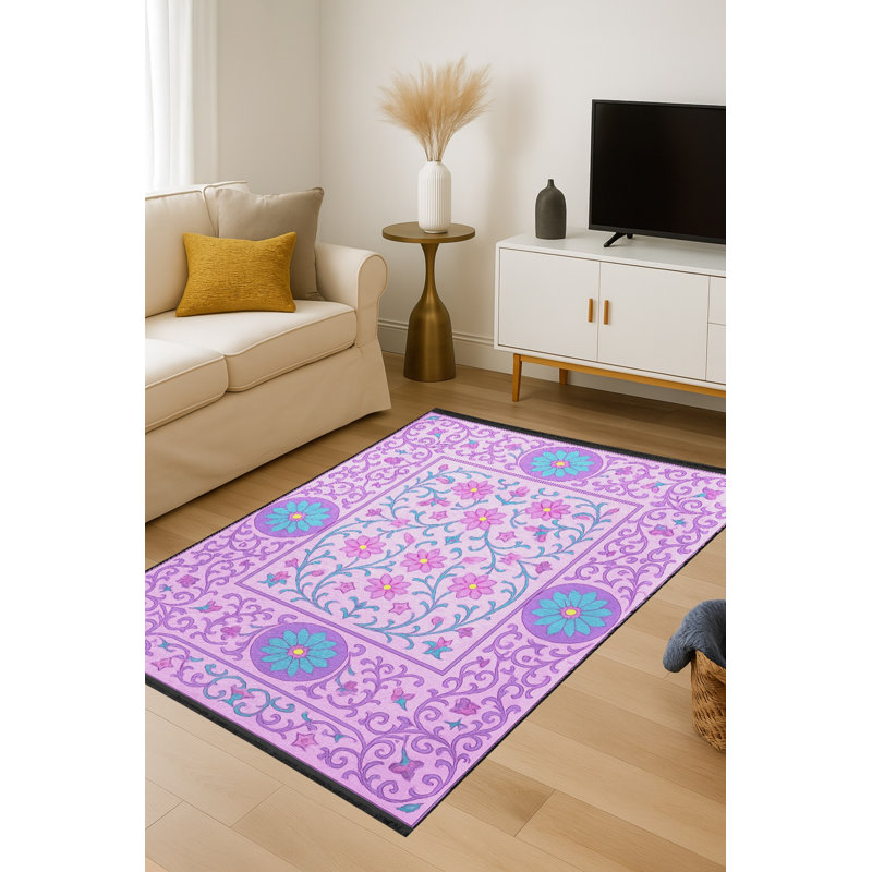 Tapis beige tissé traditionnel Mosso, 2'4" x 3'11"