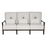 Coco Cushioned Sofa w/Three Accent Pillows