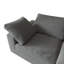 Canapé en tissu chenille rembourré, canapé surdimensionné 3 places Comfy Cloud, coussin double moelleux pour le salon, canapé modulaire