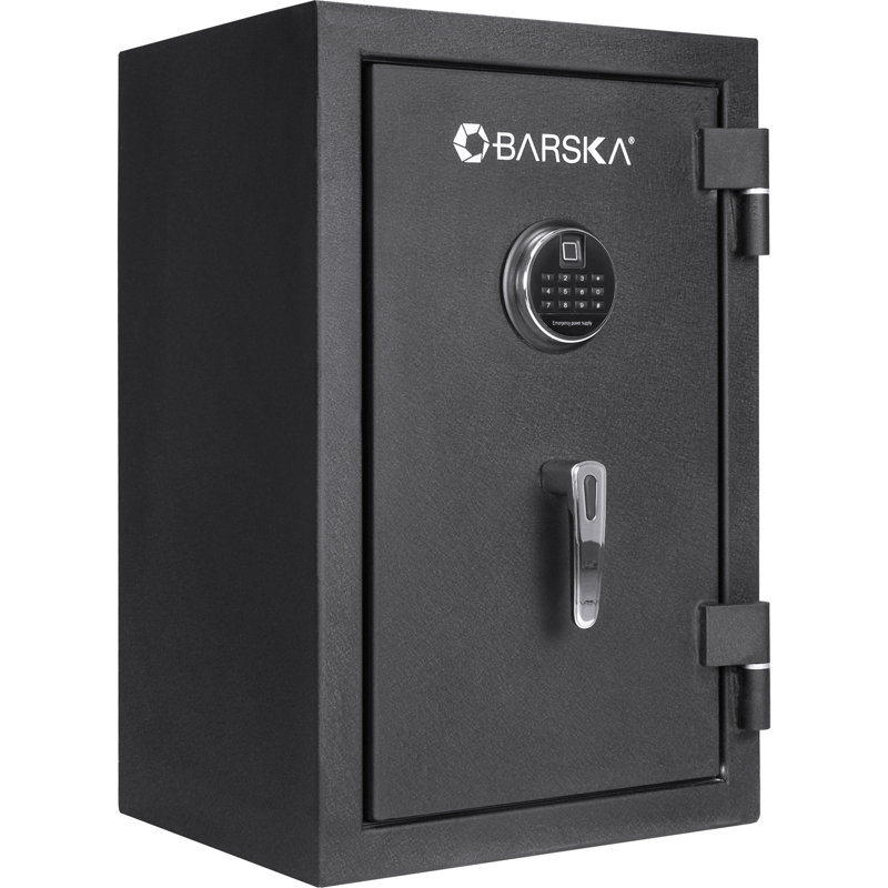 Coffre-fort ignifuge à clavier biométrique de 2,02 pi³, Clé / biométrique, H 26 po x l 13,8 po x P 16,9 po