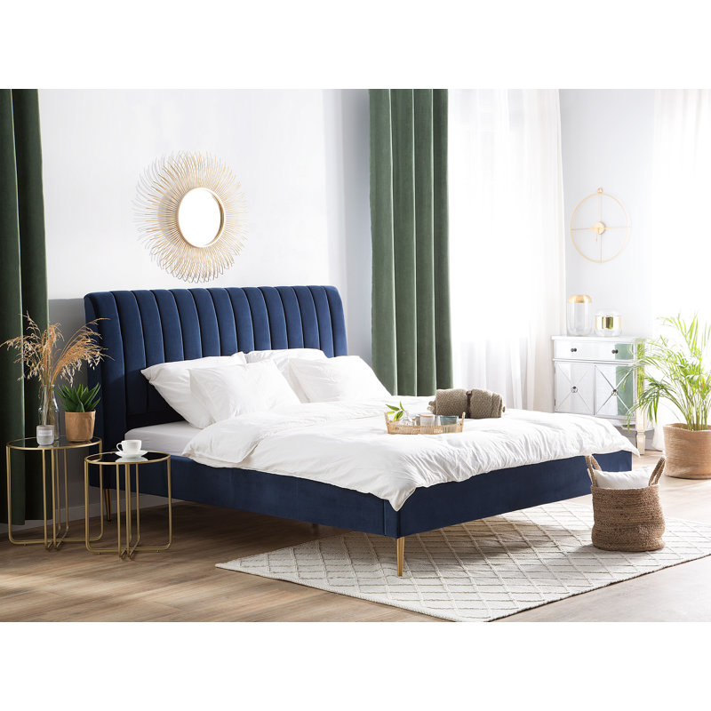 Julia Upholstered Velvet Bed