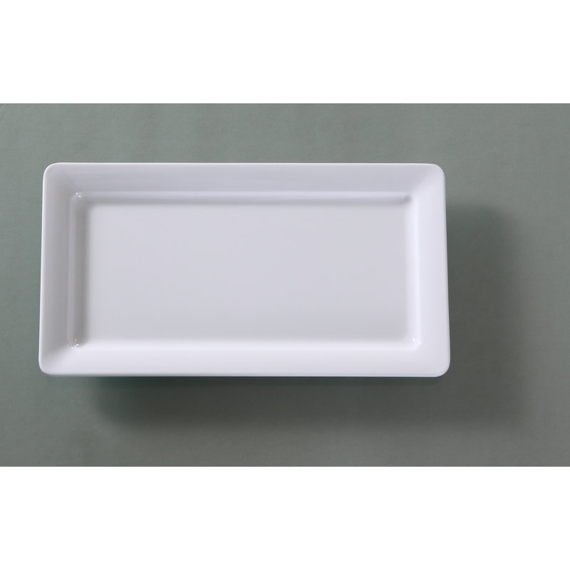 Yanco Osaka Melamine Platter, 13"L x 7"W x 1" H
