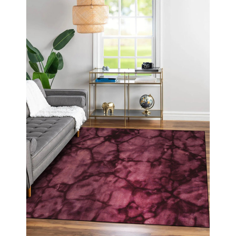 Tapis contemporain fait à la main en laine noué à la main Opulent, Rectangle de 5 pi x 8 pi