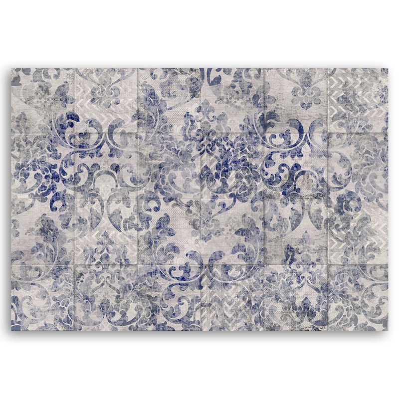 Blue Mosaic - Wrapped Canvas Print, 70cm H x 100cm W