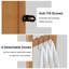 Rangement au-dessus de la toilette l 24,8 po x H 65,9 po x P 9,4 po