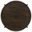 Dark Brown Round Solid Wood Coffee Table