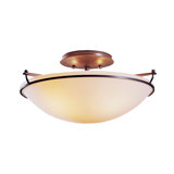 Simple Lines Bowl Semi Flush Mount