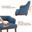 Chaise rembourrée moderne avec pieds en bois de noyer-963620765-963620764