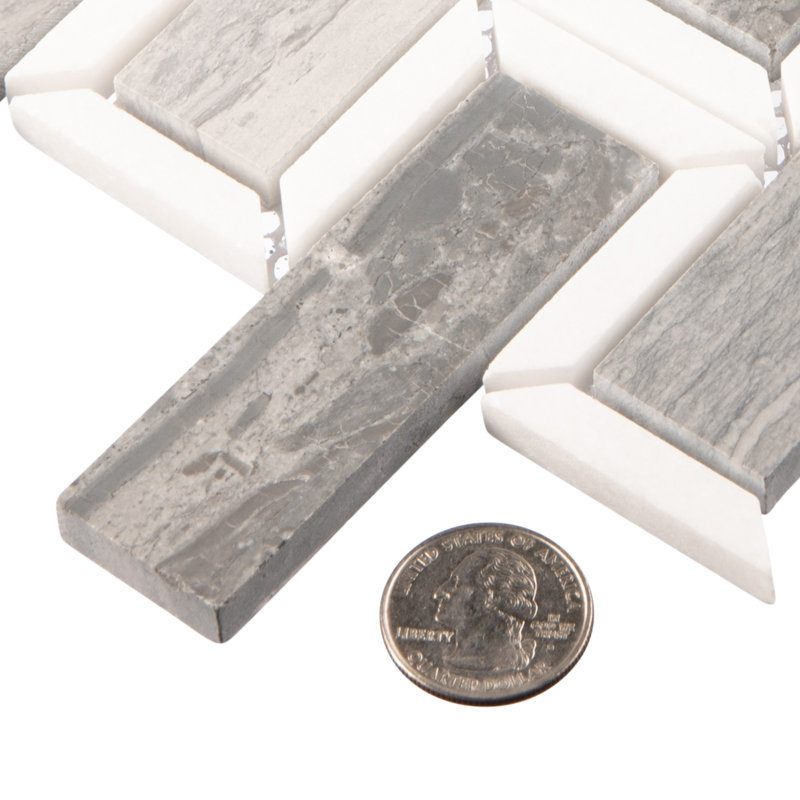 Turret Natural Stone Tile Mosaic Sheet, Quinn