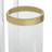 Gold Stainless Steel Contemporary Lantern, 23 X 11 X 11-1694568507