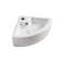 Elanti 12.25'' White Porcelain Specialty Bathroom Sink with Overflow