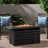 Rectangular Fire Pit Of Iron With 30,000Btu And Covered Tank - 45.00”W X 42.00”D 23.75”H, Black, Convenient Assembly Protected Zone Effortless Group