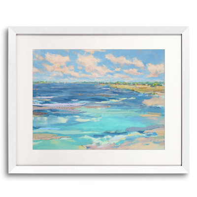 Afternoon On The Harbor Print by Karin Olah