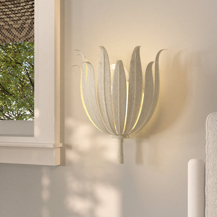 Nataniela 1-Light Steel Dimmable Half Moon Wall Sconce